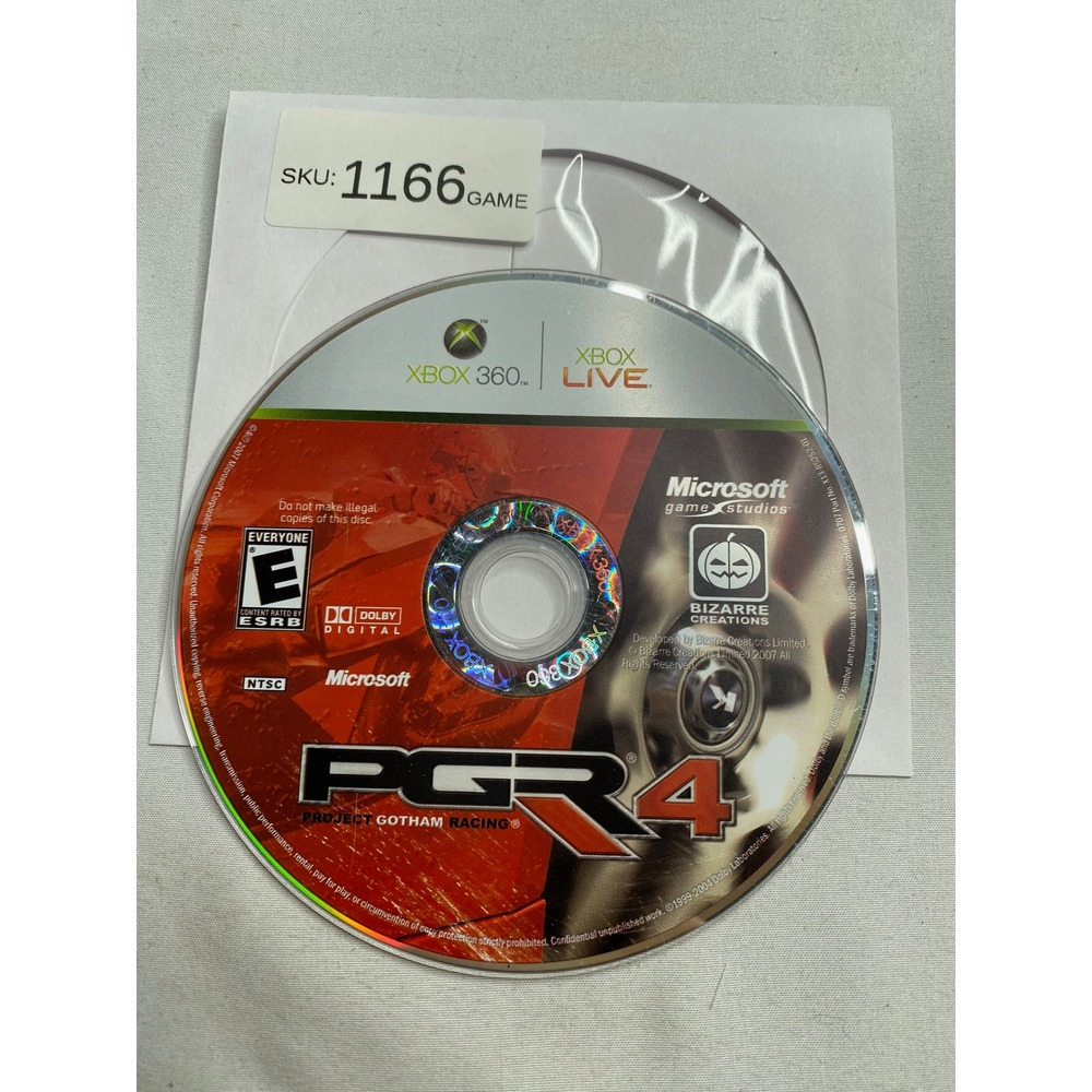 Project Gotham Racing 4 PGR4 Xbox 360